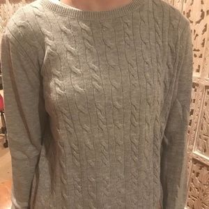 Talbot's Gray Lambswool blend sweater XL, like new